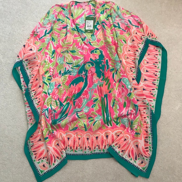 lilly pulitzer atlin silk caftan
